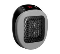 KiBcsLic Calefactor Pared, silencioso, Calentamiento rápido, eléctrico, pequeño, para Uso en Interiores, Ideal para el hogar, el baño o el Dormitorio, Gris