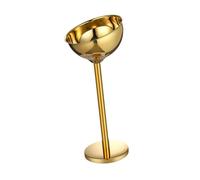KiBcsLic Cubo de Hielo para Champán con Soporte Cubitera de Pie Estable Cubo para Vino Alto Palangana de Acero Inoxidable Pulido Multifuncional para, oro, tal como se describe