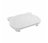 KiBcsLic Tapete Captura Impermeable Alfombra Protección contra Salpicaduras Lavable Alfombrilla Doble Capa para l Arenero, Blanco, 9cm