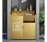 KIBONCY Gabinete De Basura For Desechos De Cocina De Acero Inoxidable, Estación De Contenedor De Basura De Abono Interior Con Compartimiento De Almacenamiento(B,100 * 55 * 110CM)