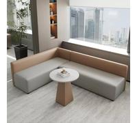 KIBONCY Juego de sofás esquineros creativos: Asientos Tipo Banquete Minimalistas y de Forma única con Mesa de Centro for salón, área de recepción o Zona de Espera for Invitados(A)