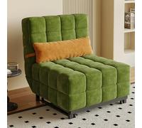 KIBONCY Sofá Cama Plegable Multifuncional, Adecuado for Balcones, Apartamentos Pequeños, Estilo Nórdico E Italiano, Doble Uso(B-Green,1M)