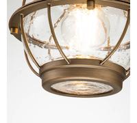 Elstead Lighting Beacon Square lámpara colgante 1x60 W latón KL-BRIDGEPOINT8S-NBR