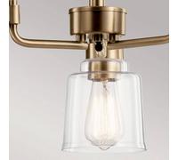 Elstead Lighting Aivian lámpara colgante 3x60 W latón KL-AIVIAN3-WBR