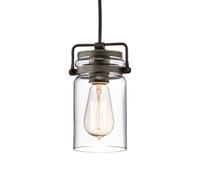 KICHLER Lámpara colgante de vidrio Brinley 1 luz