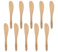 KICHOUSE 10 Espátulas de Bambú para Queso y Mantequilla Diseño Ergonómico y Uso Versátil, Ideales para Restaurantes y Ambientes Gastronómicos