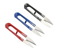 KICHOUSE 12piezas Tijeras para Manualidades Mini Cortador de Hilos Bordado Trimming Nipper con Resorte Mango Cómodo Colores Aleatorios Color Aleatorio