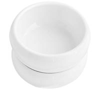 KICHOUSE 2 Cuencos Redondos de Cerámica de Color Claro para Control de Porciones, Platos Pequeños Elegantes para Salsas y Aperitivos en Cocina y Barbacoa