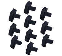 KICHOUSE Botones Repuesto Directo de Escalera de Plástico Negro Plegable para Paquete de 10 Piezas Resistencia al Impacto Escalera Simple