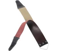 KICHOUSE Correa para Afilar Cuchillas de Cuero y Lienzo de Doble Espesor para Mantenimiento y Afilado y Máquinas de Afeitar Color Aleatorio