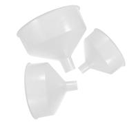 KICHOUSE Embudos y Vertido Suave de Cocina de Plástico Blanco Boca Ancha Pack de 3 Unidades para Uso Doméstico en Tareas de Cocina