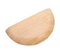 KICHOUSE Estante Flotante semicircular de Madera para Pared, 27,5 x 14 x 3 cm, Estilo rústico, Ideal para Dormitorio, Entrada, Llavero, macetero o Perfume, Color marrón.