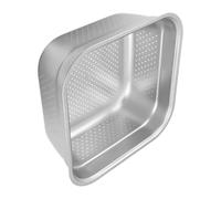 KICHOUSE Fregadero de Cocina Cuadrado de Acero Inoxidable Base Plana Antideslizante, Resistente y Estable para Lavar Arroz y Verduras en Casa o Restaurante
