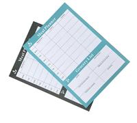 KICHOUSE Planificador Semanal de Comidas Reutilizable 2 Piezas Cuaderno de Papel para Menú Familiar Diseño Chic y Funcional para Organización de Cenas y Almuerzos