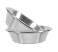 KICHOUSE Tazas de Condimentos de Acero Inoxidable 304, Resistentes y Versátiles, Pack de 2 Piezas para Bbq y Picnic, Recipientes Ligeros para Salsas y Ensaladas