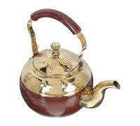 KICHOUSE Tetera de Acero Inoxidable para Calentar Agua Capacidad de 1000ml y Asa de Metal Resistente al Calor Adecuado para Té y Leche