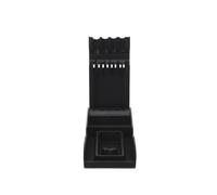 KICHOUSE Tintero Plegable Portátil de Plástico con Reposacepillos para Caligrafía y Bloque de Tinta, Adecuado para Escritura y Dibujo al Aire Libre, Compacto y Funcional