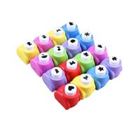 Kichvoe 12 Mini Perforadoras de Papel para Manualidades Repujado Decorativo, Hechas de Abs, Multi-patrón para Sobres y Tarjetas de Felicitación Color Aleatorio