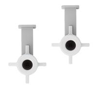 Kichvoe 2 Soportes para Toallas de Cocina de Plástico Blanco, Estante Multifuncional para Papel Film y Toallas, Optimización de Espacio para Baño y Cocina, Pack de 2 Unidades