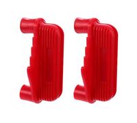 Kichvoe 2piezas Calibre Multifuncional para Taladro y Trazado Carpintería Plantilla con Imán para Líneas Centrales Herramienta Precisa para Ensamblajes y Corte de Placas Rojo