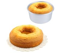 Kichvoe 2piezas Molde de Aluminio para Tartas Mini con Base Extraíble Redonda Antiadherente Estilo Vivo para Hornear Pasteles Individuales de Bandeja Pequeña para Horno