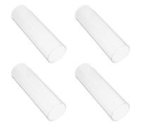 Kichvoe 4piezas Cubiertas Protectoras de Vidrio Transparentes para Velas Diseño Cilíndrico Simple y Resistente al Viento Fundas Decorativas para Candelabros y Portavelas
