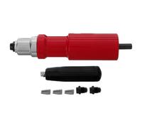 Kichvoe Adaptador Diseño de Aleación de Remachadora Eléctrica Rojo y Estructura de Tres Piezas para Taladro Inalámbrico para Trabajos de Bricolaje y Construcción