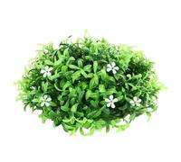 Kichvoe Bola de Césped Artificial Verde de Plástico, Decorativa Colgante