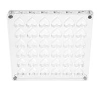 Kichvoe Caja de Almacenamiento Acrílica 36 Cuadrículas para Conchas Marinas Diseño Único y Antiarañazos, Fácil de Transportar para Joyería y Recuerdos