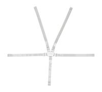 Kichvoe Cinturón de Seguridad Ajustable de 5 Puntos para Silla de Comedor Infantil, Arnés de Nylon Blanco con Fácil Instalación para Tronas y Asientos de Ñiño