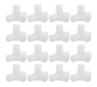 Kichvoe Conector de Armario de Plástico 22 Mm, 20 Piezas, Unión de Barra de Cuatro Vías para Zapatero y Organizador de Ropa, Accesorio Resistente para Muebles de Dormitorio