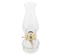 Kichvoe Lámpara de Aceite con Diseño Clásico Vintage de Vidrio con Mecha Ajustable Luz Ambiental Multipropósito y Estilo Rústico para Uso Interior para Decoración del Hogar