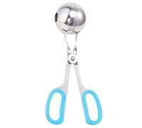 Kichvoe Pinzas Diseño en Forma de Tijera 2piezas para Drenar Sopa de Acero Inoxidable y Hacer Albóndigas Rápido de Cocina para Albóndigas en Cocina y Restaurante