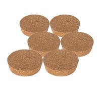 Kichvoe Tapones de Corcho Cónicos de Madera Blanda para Tarros y Jarrones de Vidrio Transparentes, 6 Unidades sin Orificio (90x20x83 Mm), para Terrarios y Micropaisajes de Jardinería