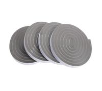 Kichvoe Tira de Sellado Autoadhesiva Resistente a Altas Temperaturas Viento Burlete Blanco de Espuma Eva 4 Rollos de 8 Metros para Ventanas y Puertas de Vidrio