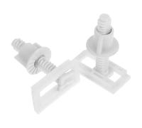 Kichvoe Tornillos y Pernos de Liberación Rápida para Asiento de Inodoro Juego de 2 Accesorios de Plástico Pp Blanco, Estables y Fiables para Reemplazo Diario