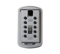 Kidde AccessPoint 001170 de seguridad para llaves Original Slimline - Botón de presión de combinación permanente caja de cerradura con llave, 2 teclas, color gris titanio, 001170
