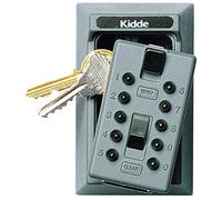 Kidde AccessPoint 001170 - Sistema de cerradura con botón de presión de combinación de seguridad, 2 llaves, color gris titanio, 001015