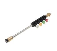 KiddiBubzi Varilla rociadora de Cobre con Varilla de Lavado a presión | Kit de 5 puntas de boquilla de pulverización de extensión for limpieza de ventanas de coche en casa K2 K3 K5