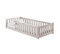 Kids Collective Cama Infantil de 90 x 200 cm con protección anticaídas y somier Montessori, Cama Infantil, Cama Juvenil, Cama Individual | Cachemira