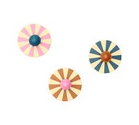 Kid's Concept Gancho Cirkus. 3 piezas Multicolor. Ø10 × 4.4 cm
