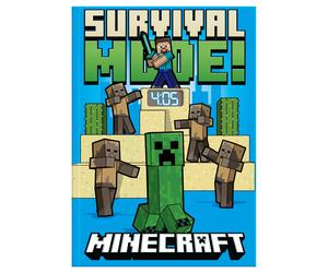 Kids licensing - cuaderno con reloj led de minecraft