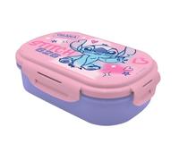 Kids Licensing - Fiambrera Sandwichera con Dos Compartimentos y Cubierto inluido de Stitch para Niña, Ideal Picnic, Cole y Excursiones
