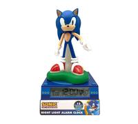 Kids licensing - lámpara infantil 3d de sonic, luz nocturna, decoraci