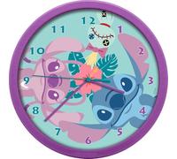 KIDS EUROSWAN Reloj de pared Stitch y Angel 25 cm para niñas 82354
