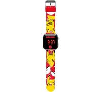 Kids Licensing - Reloj Digital Niño Pikachu, Reloj Pokemon, Batería Duradera, Funciones Completas, Correa Ajustable, Diseño Original, Cuadrado, Perfecto para Regalo