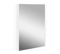kielle Arkas I - Armario con espejo con iluminación LED, calefacción y puerto USB, 55x70x13 cm, blanco 50111610
