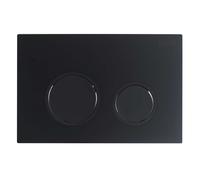 kielle Gemini New II - Pulsador de descarga, negro mate 70230040