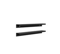 kielle Idolio - Asa para mueble, 47 cm, 2 piezas, negro mate 50524004