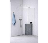 kielle Meara - Mampara de ducha Walk-In 110x200 cm, cromo/vidrio transparente 20726WI1100